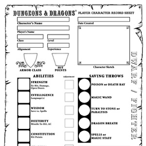 Character Sheet